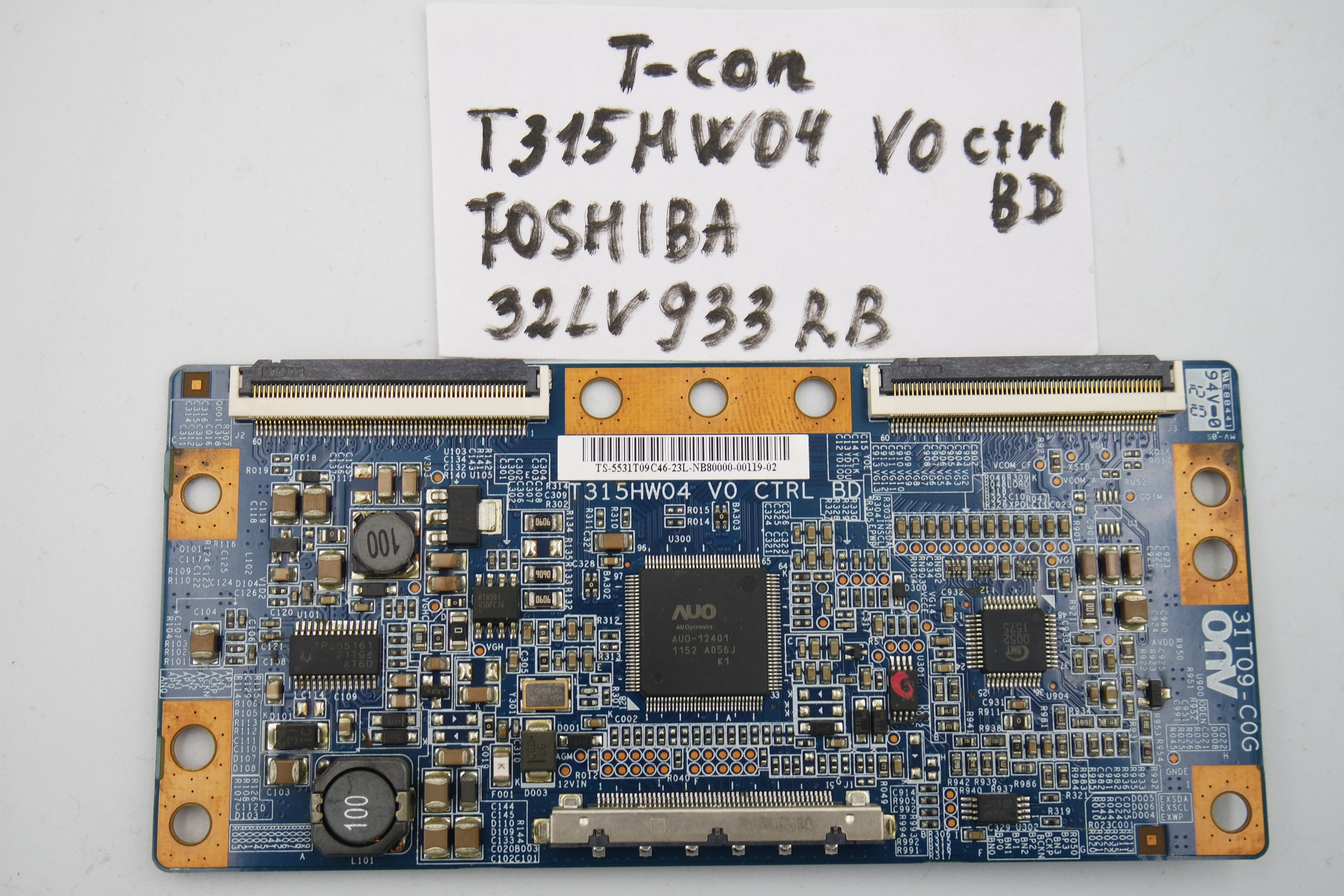 T-CON плата T315HW04 Toshiba 32LV933RB фото 1