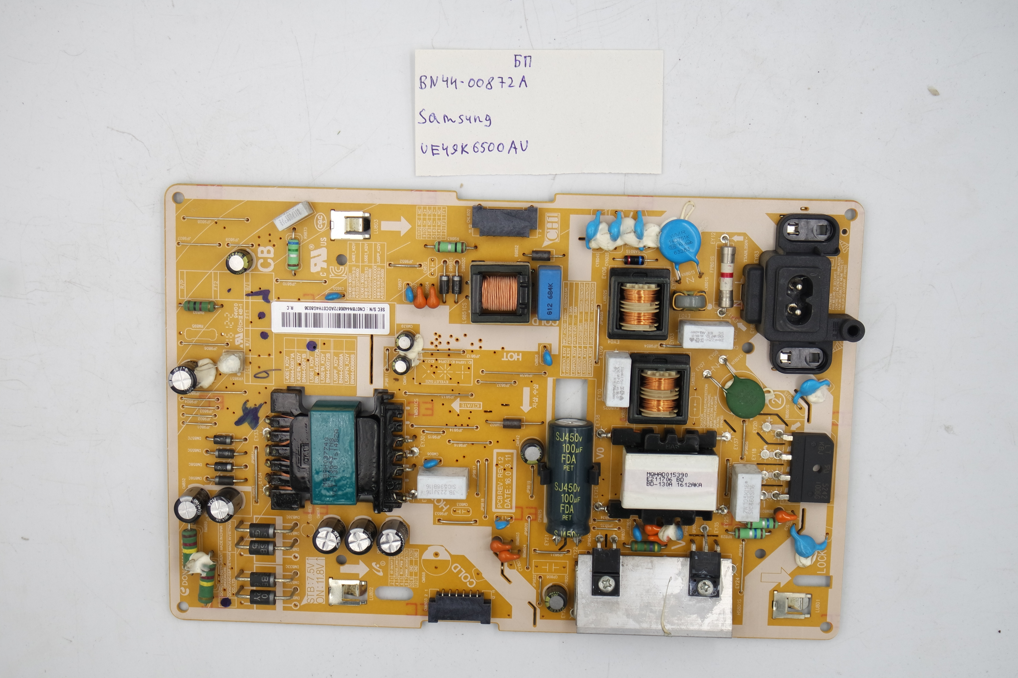 Блок питания BN44-00872A Samsung UE49K6500AU фото 1