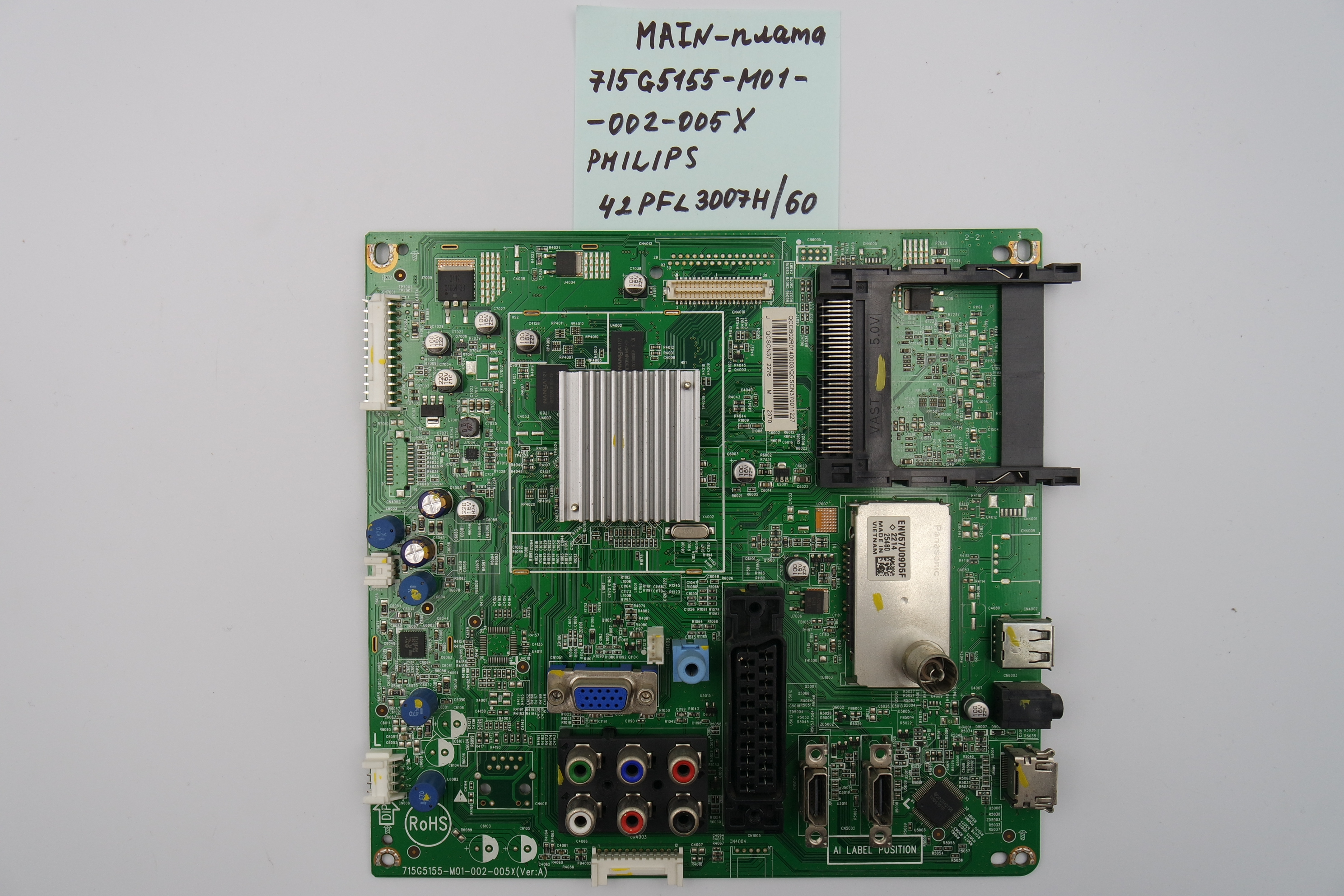 MAIN основная плата 715G5155-M01-002-005X Philips 42PFL3007H/60 фото 2