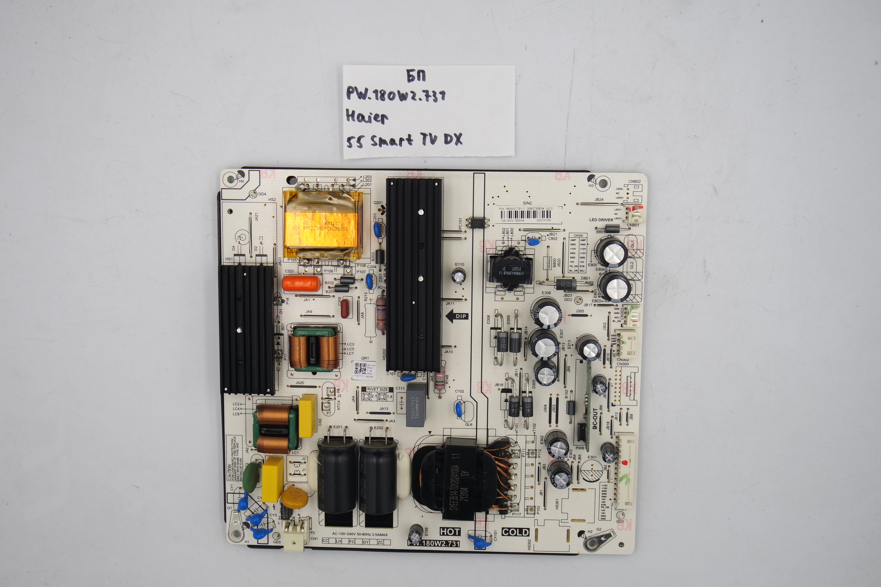 Блок питания PW.180W2.731 Haier 55 Smart TV DX фото 1
