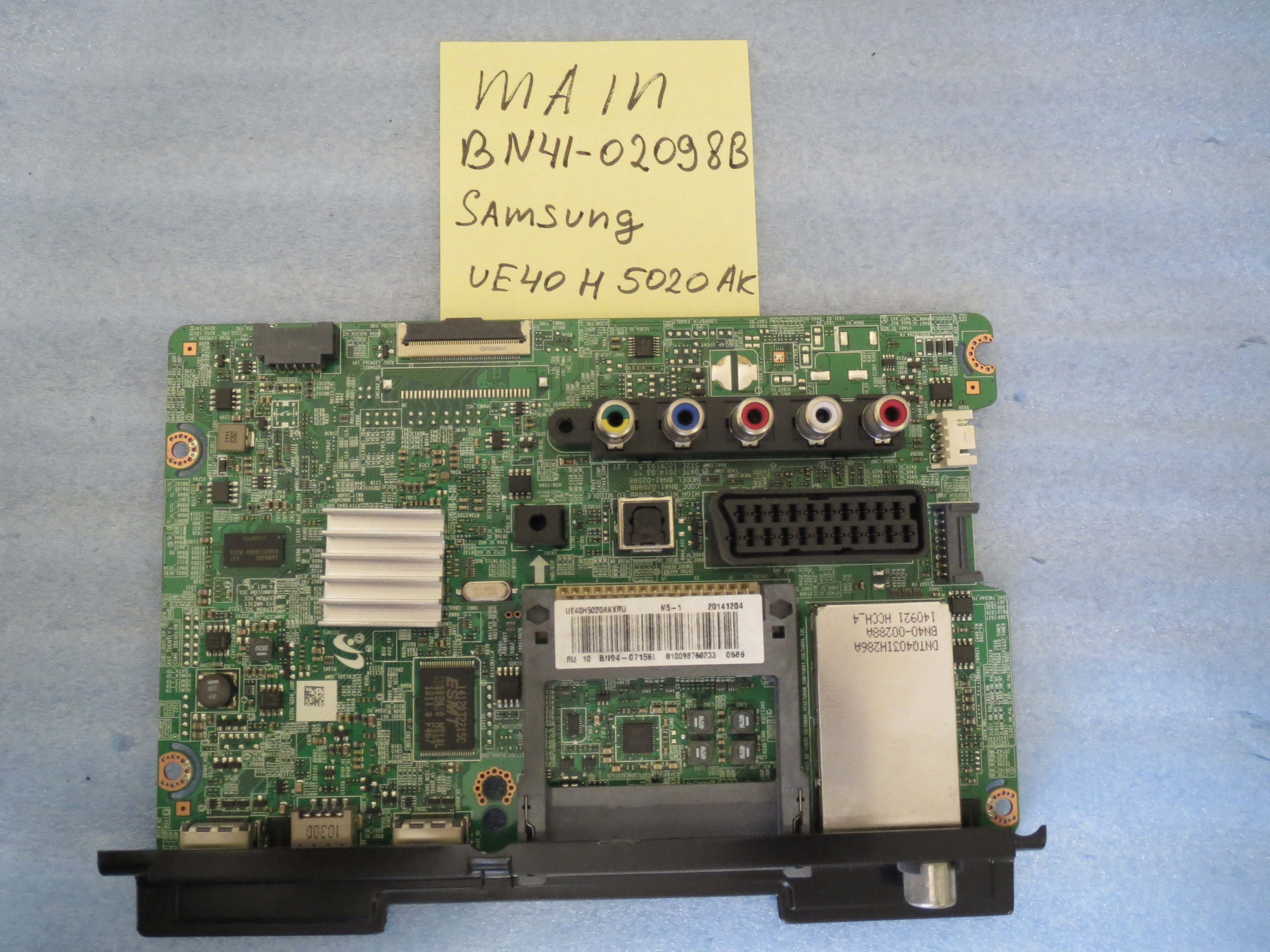 Основная плата (MAIN)  BN41-02098B для телевизора Samsung UE40H5020AK фото 3