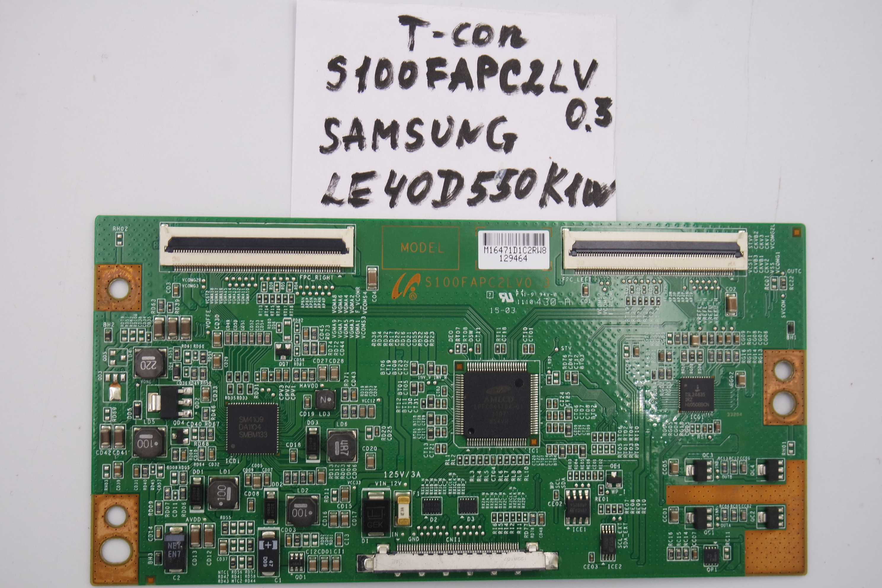 T-CON плата S100FAPC2LV0.3 Samsung LE40D550K1W фото 1