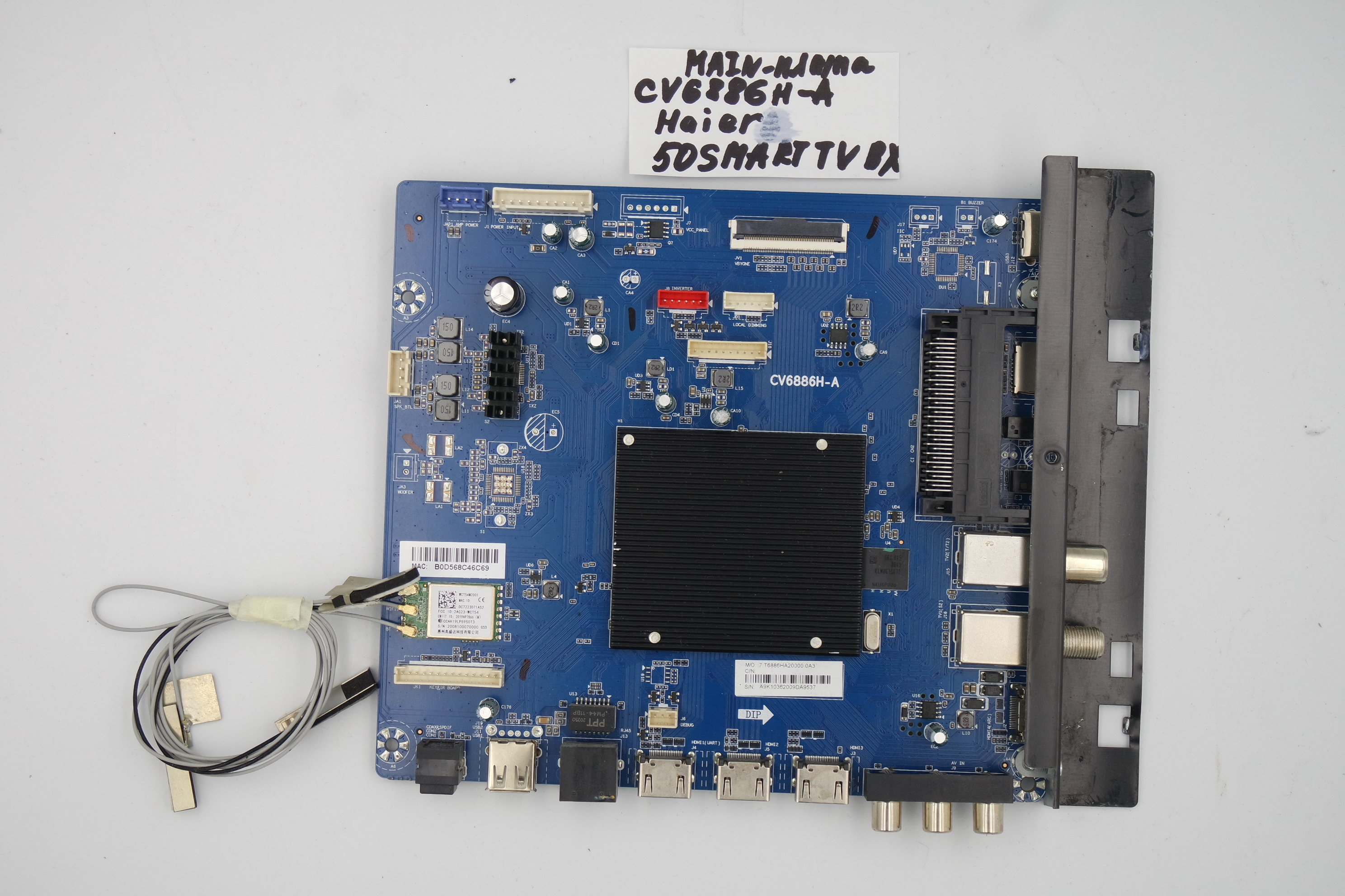 MAIN основная плата CV6886H-A Haier 50 Smart TV BX фото 1