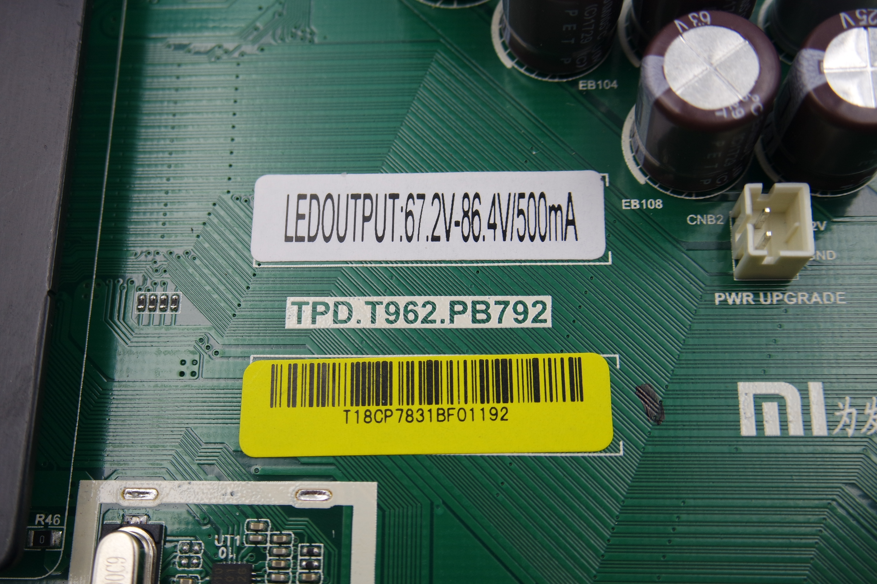 MAIN основная плата TPD.T962.PB792 Xiaomi L43M5-AZ фото 3
