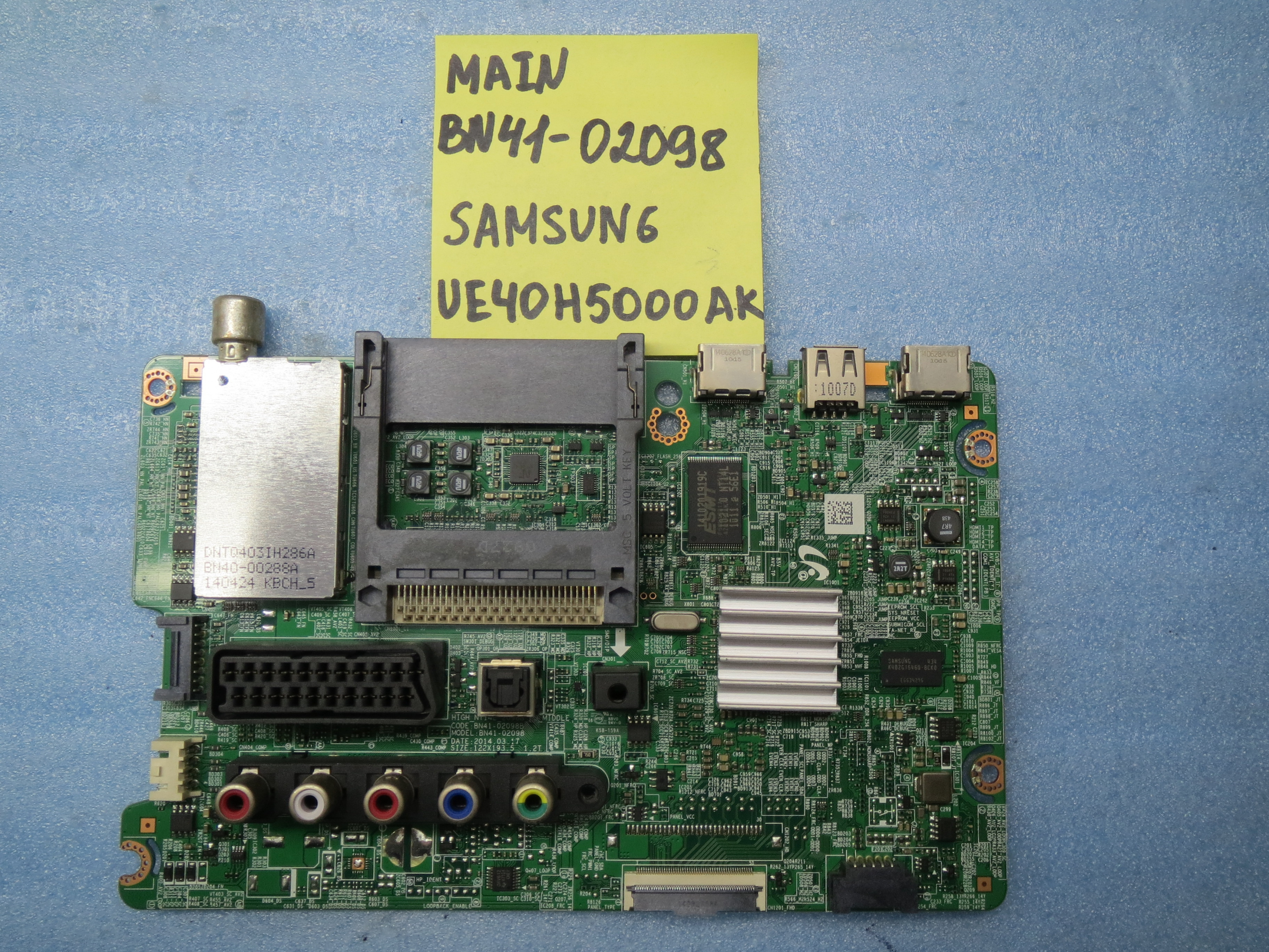 Основная плата (MAIN)BN41-02098B для телевизора Samsung UE40H5000 фото 1