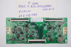 T-CON плата RSAG7.820.51529/ROH VER: A1.2 Hisense 65E7QPRO