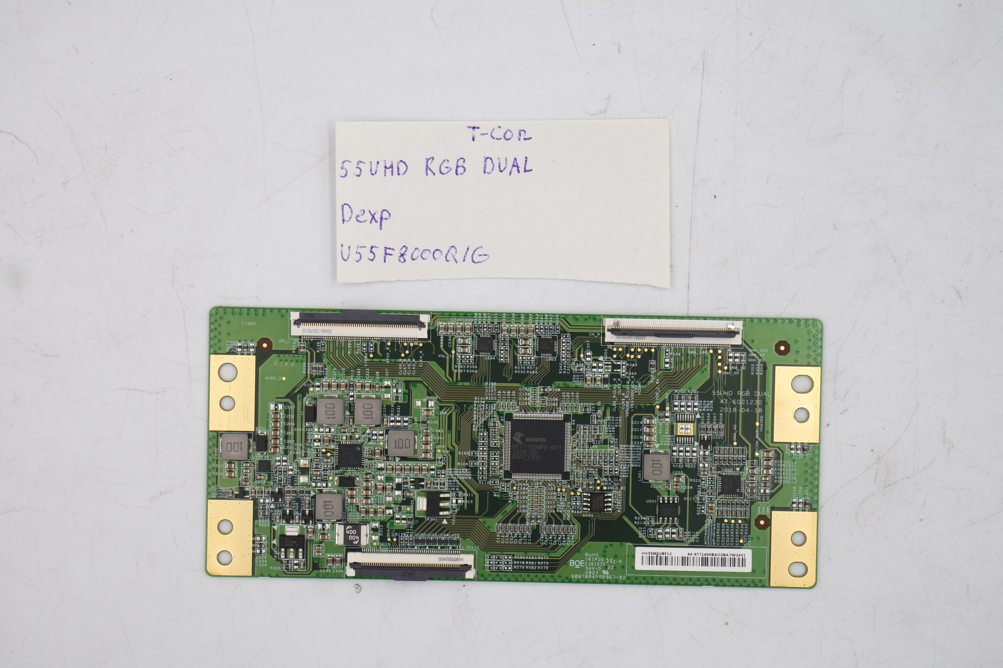 T-CON плата 55UHD RGB DUAL Dexp U55F8000Q/G фото 1