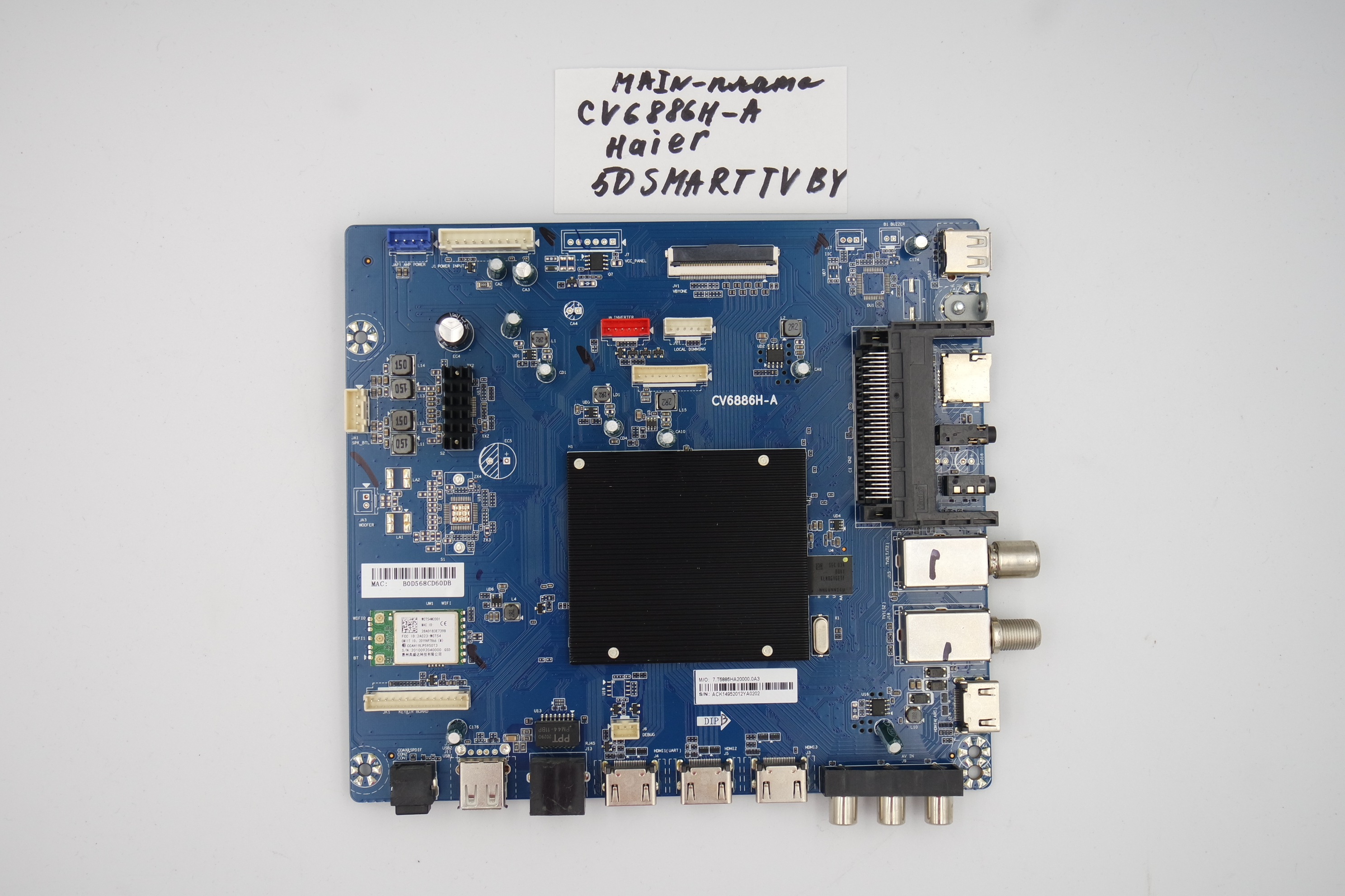 MAIN основная плата CV6886H-A Haier 50 Smart TV BY фото 1