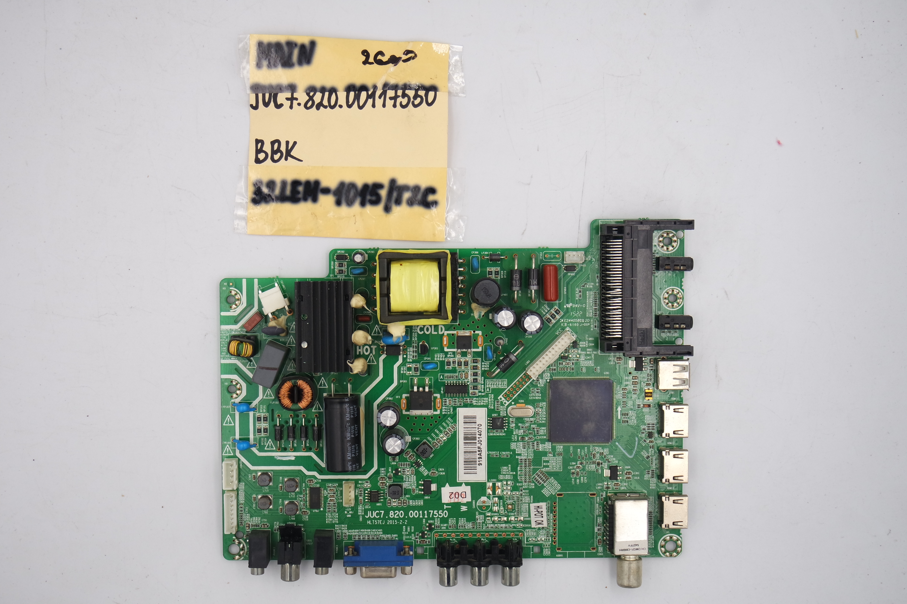 MAIN основная плата JUC7.820.00117550 BBK 32LEM-1015/T2C фото 1