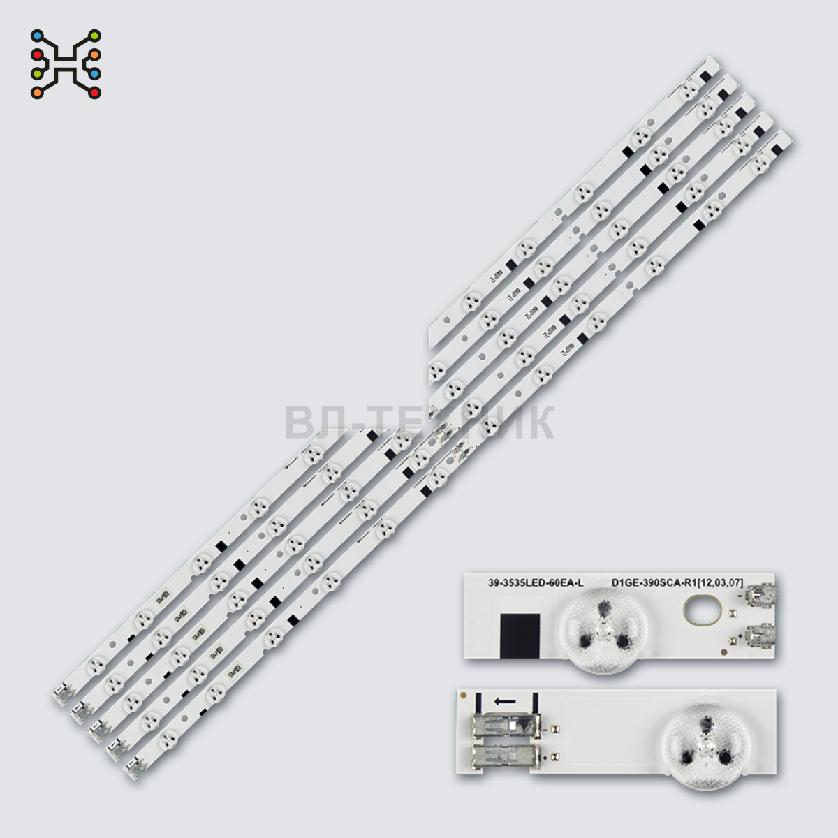 LED-подсветка Samsung QE55Q60RAU / QE55Q67RAU / QE55LS01RAU / QE55LS01TAU / UE55RU8000, V9Q6-550SM0- фото 1