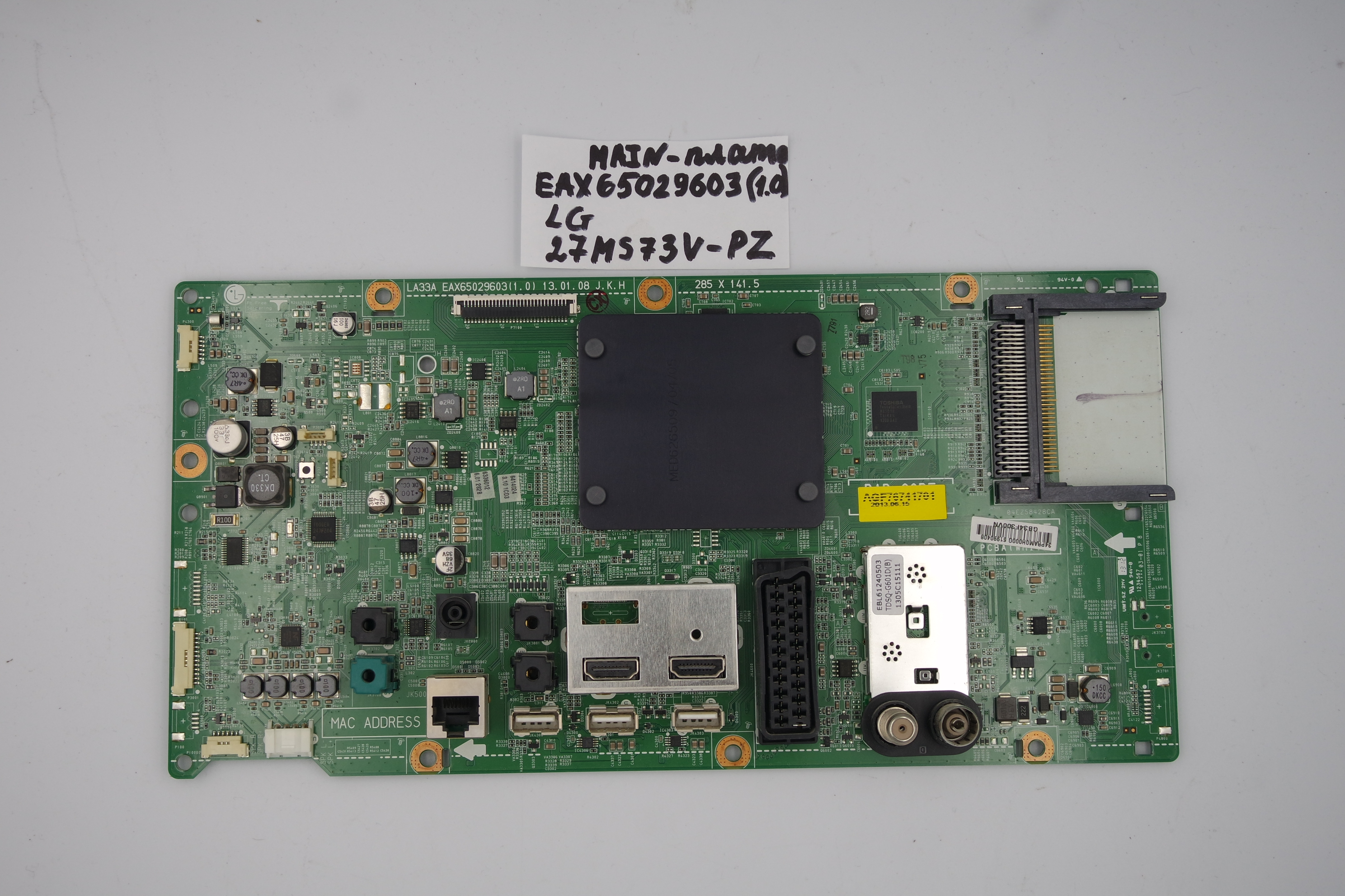 MAIN основная плата eax65029603(1.0) LG 27MS73V-PZ фото 1