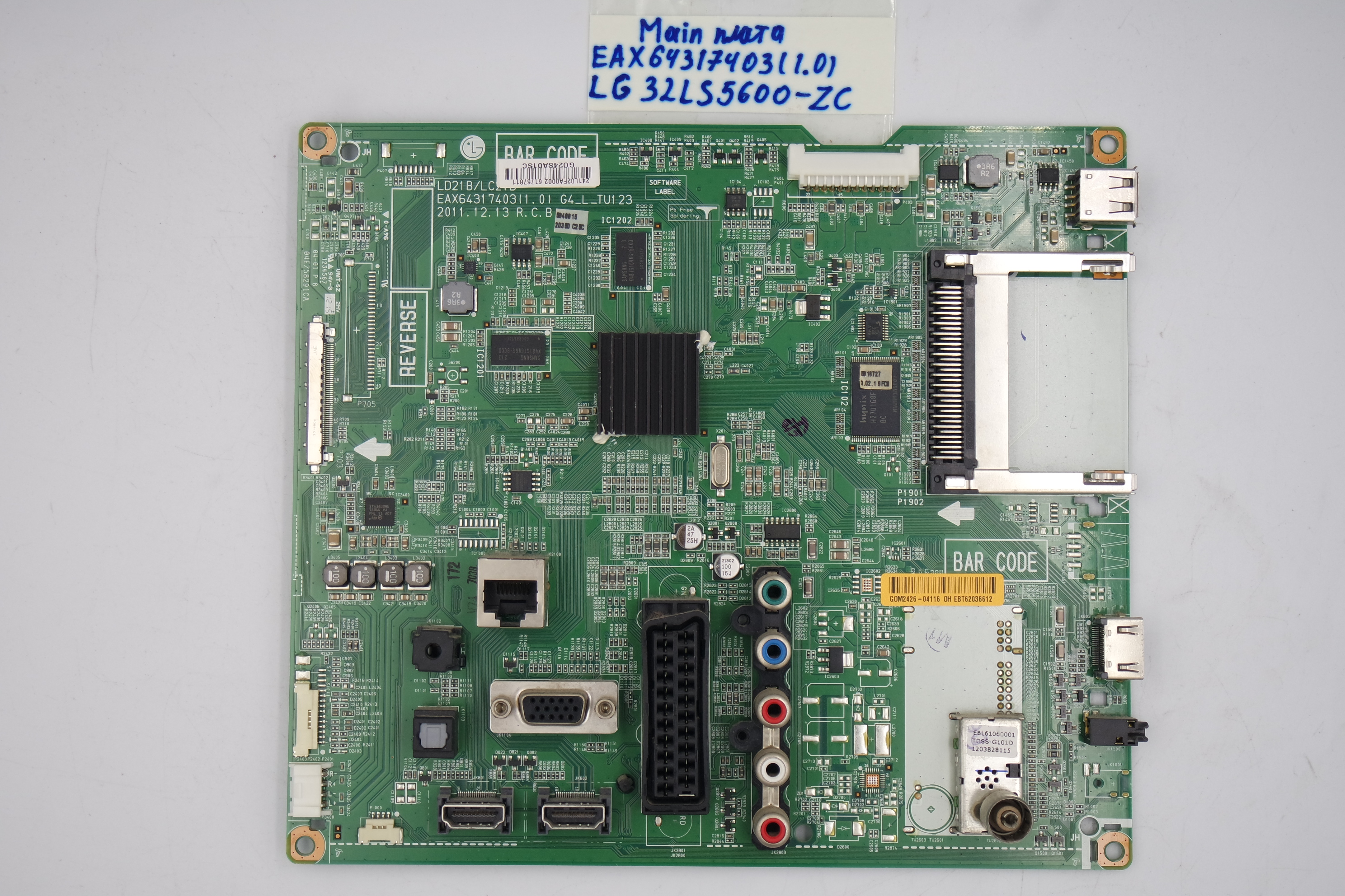 MAIN основная плата EAX64317403 (1.0) LG 32LS5600-ZC фото 1