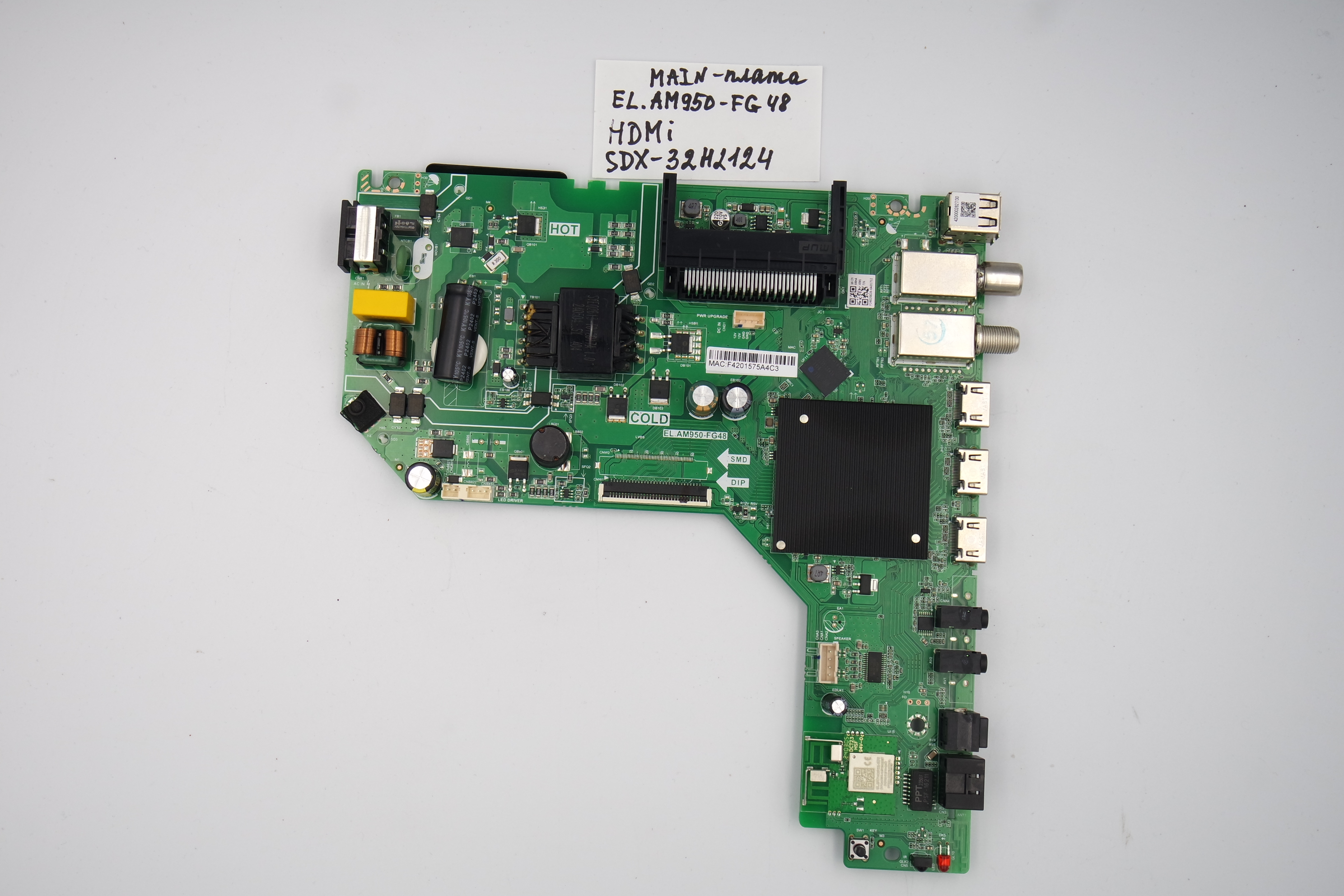 MAIN основная плата EL.AM950-FG48 SBER SDX-32H2124 фото 1