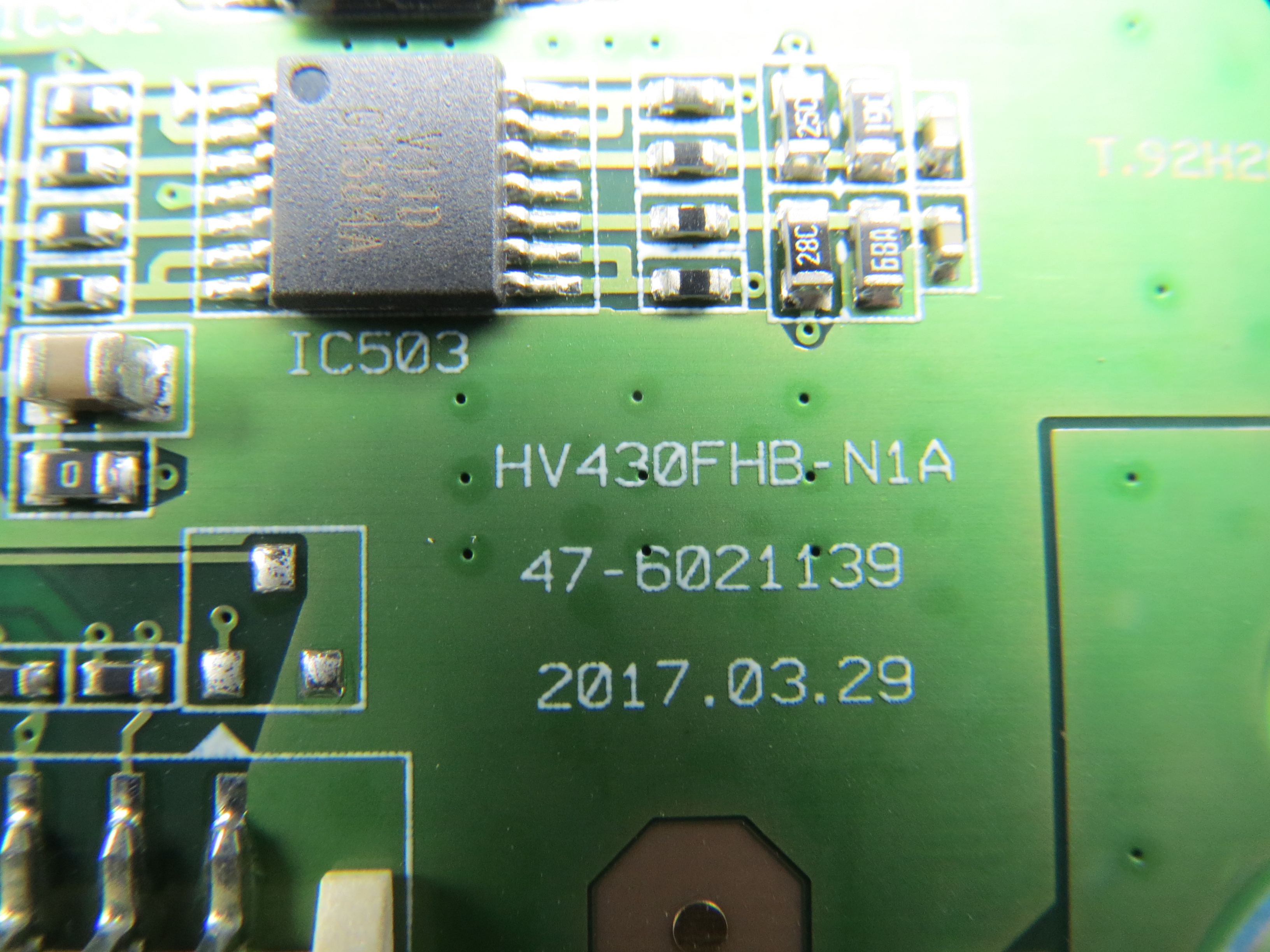 T-CON плата HV430FHB-N1A Samsung UE43N5500AU фото 2