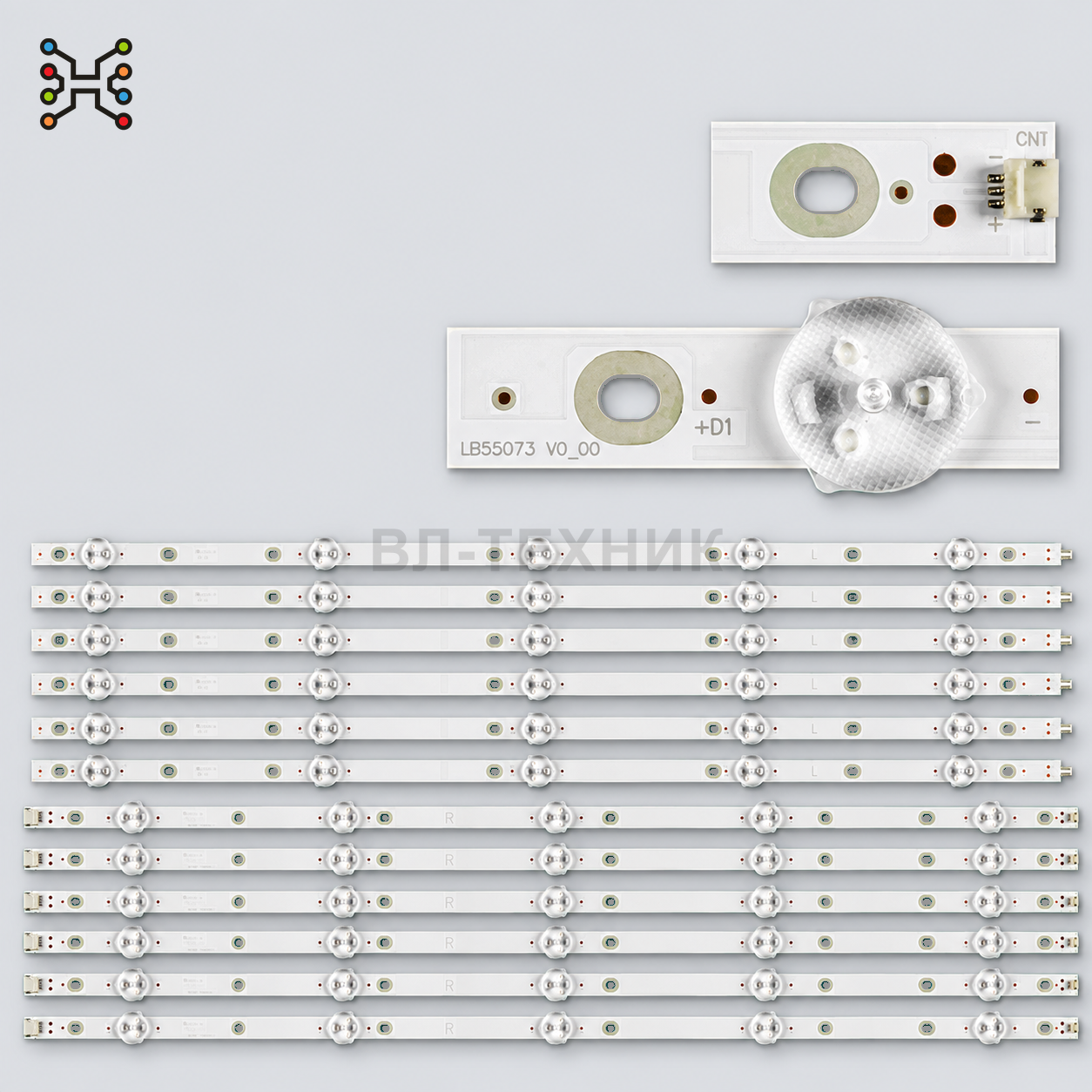 LED подсветка Philips 55PUS6162 / 55PUS6212 / 55PUS6253 / 55PUS6260 / 55PUS6262 / 55PUS6272 / 55PUS6 фото 1