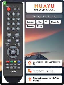Универсальный пульт ClickPdu для Telefunken RM-L1595 ver. 2020