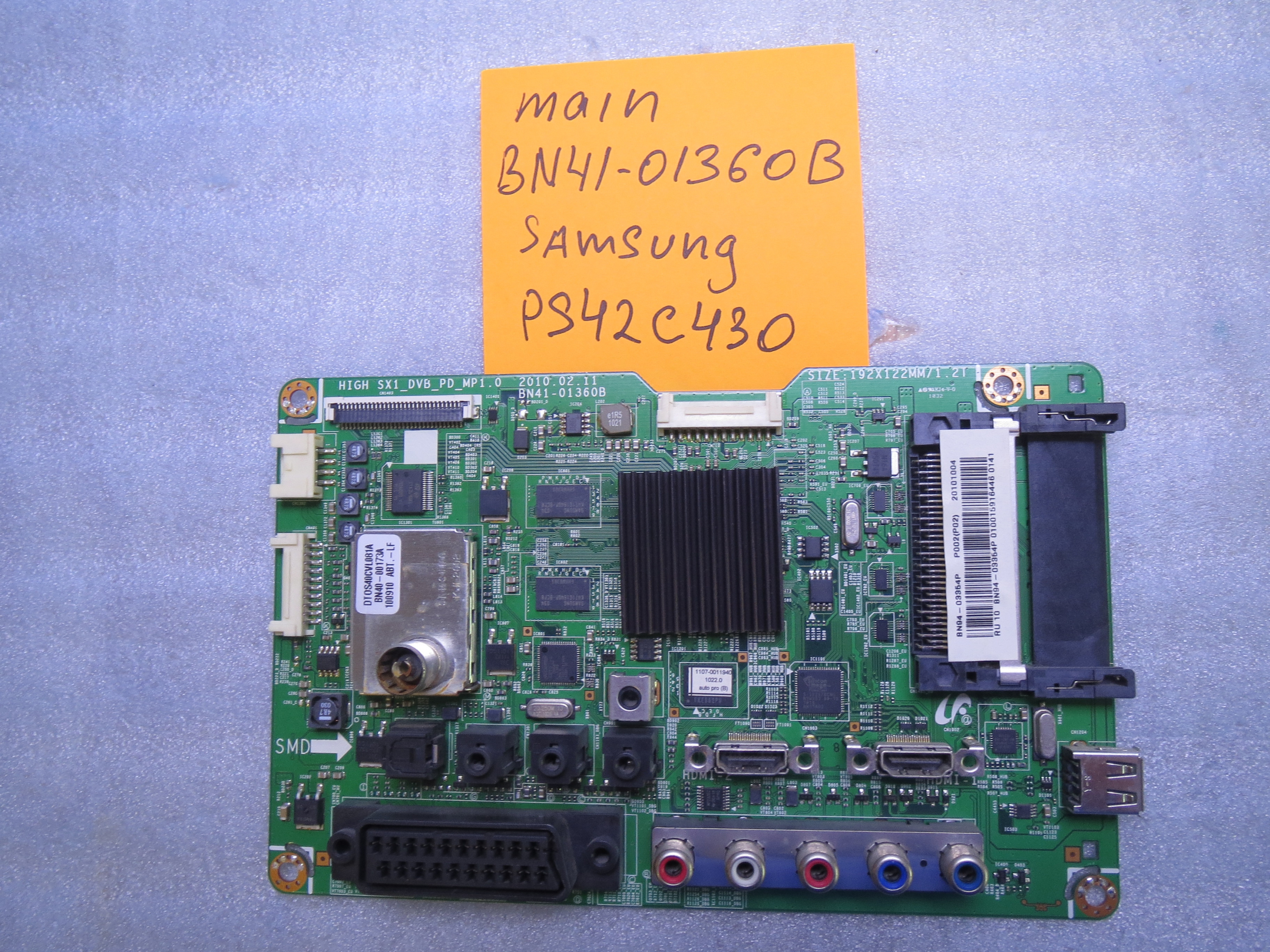Майн плата BN41-01360B для телевизора Samsung PS42C430 фото 1