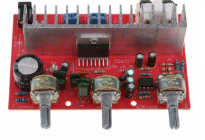 DX-7377 2.0 Двухканальный цифровой стереоусилитель мощности, DC12V 80W фото 2