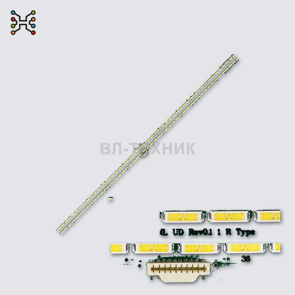 LED подсветка Hisense LED43M5000U / LED43K300U / LED43K300YU / LED43K5100U / LED43EC200 / LED43EC210 фото 1