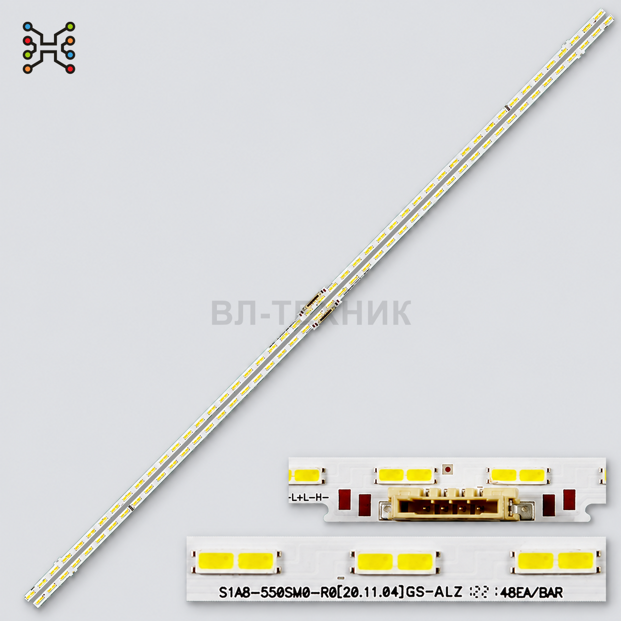 LED подсветка Samsung UE55AU8000U / UE55AU8005K / UE55AU8040U / UE55AU9000U, S1A8-550SM0-R0 фото 1
