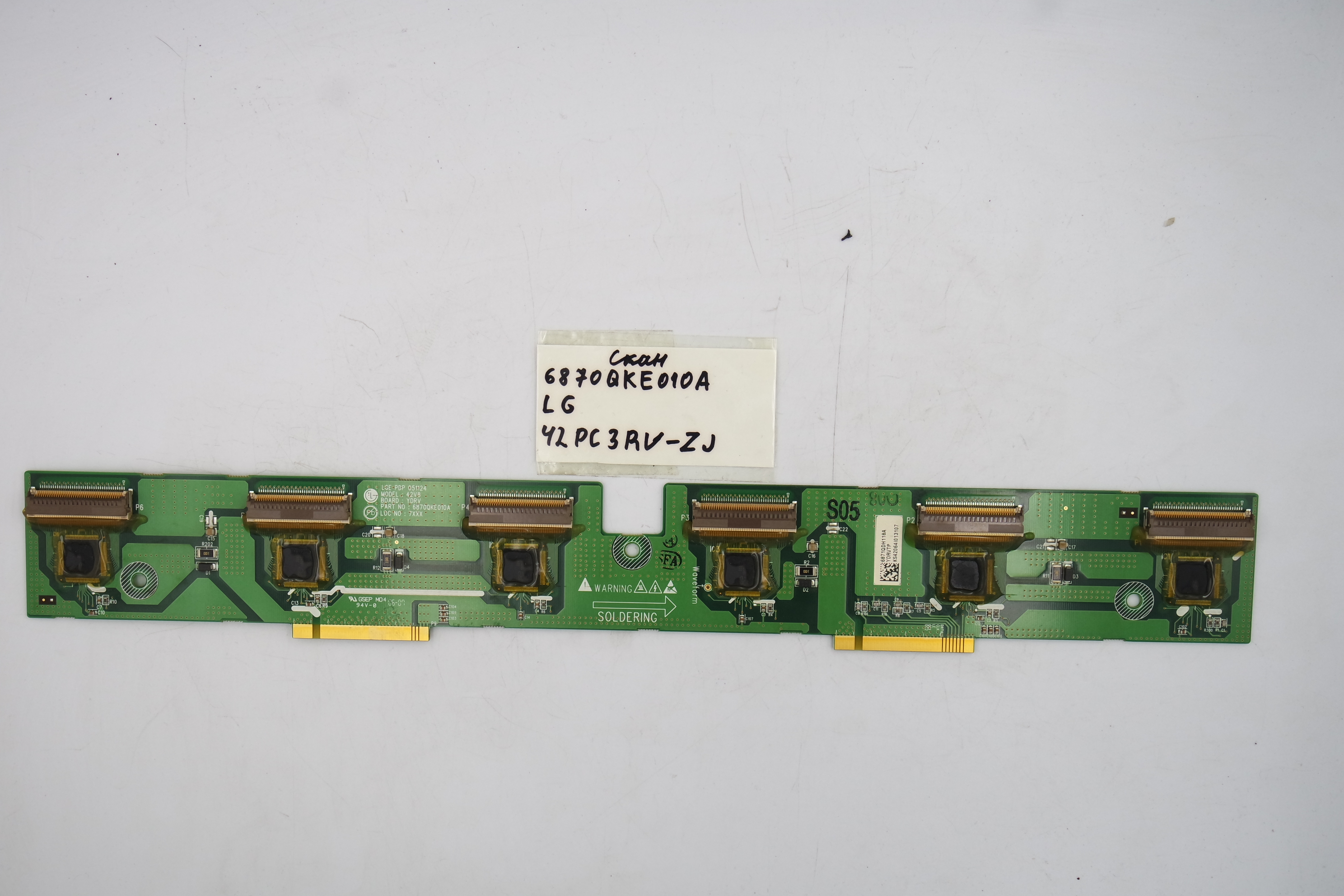 Скан плата  6870QKE010A LG 42PC3RV-ZJ фото 1