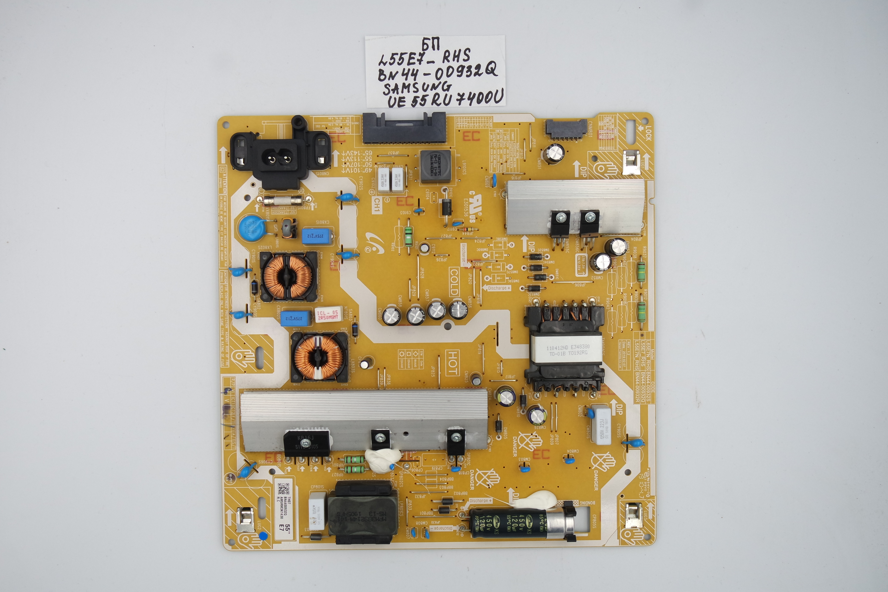 Блок питания L55E7-RHS BN44-00932Q Samsung UE55RU7400U фото 1