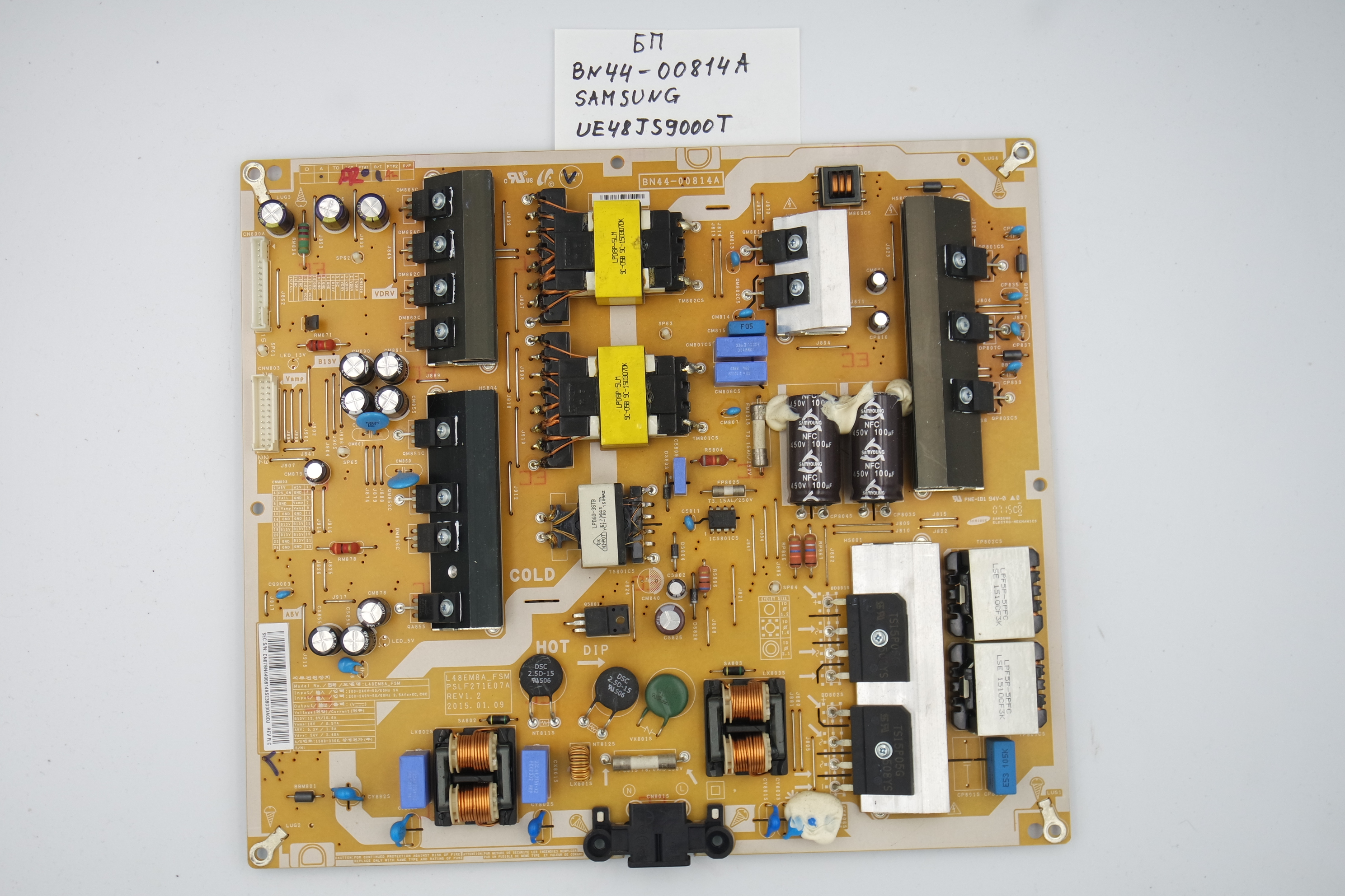 Плата питания  BN44-00814A Samsung UE48JS9000T фото 1