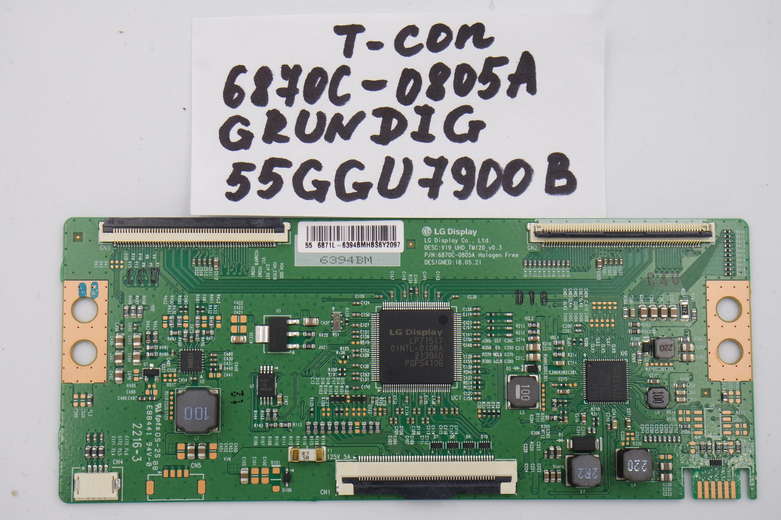 T-CON плата 6870C-0805A GRUNDIG 55GGU7900B фото 1