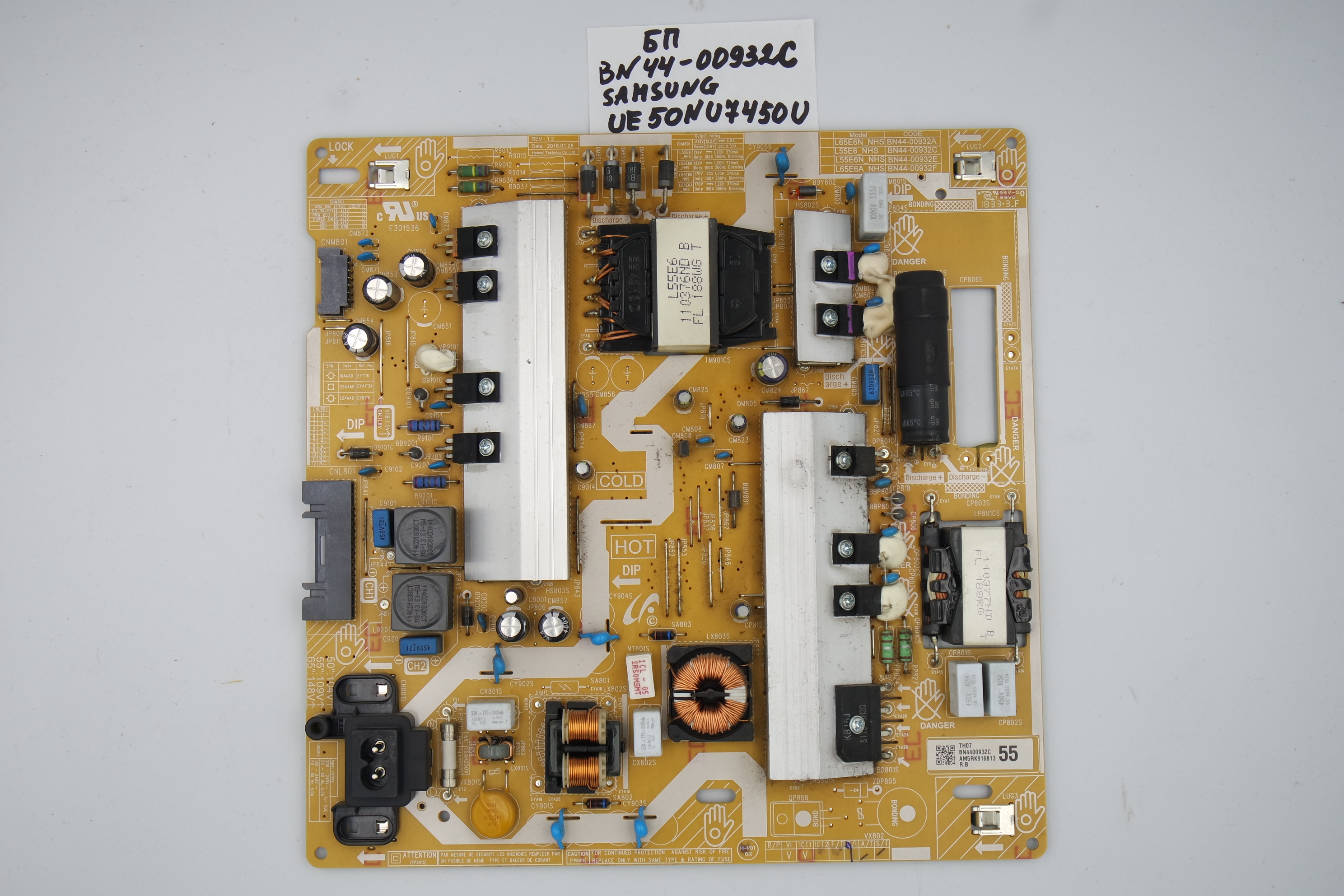 Блок питания BN44-00932C Samsung UE50NU7450U фото 1