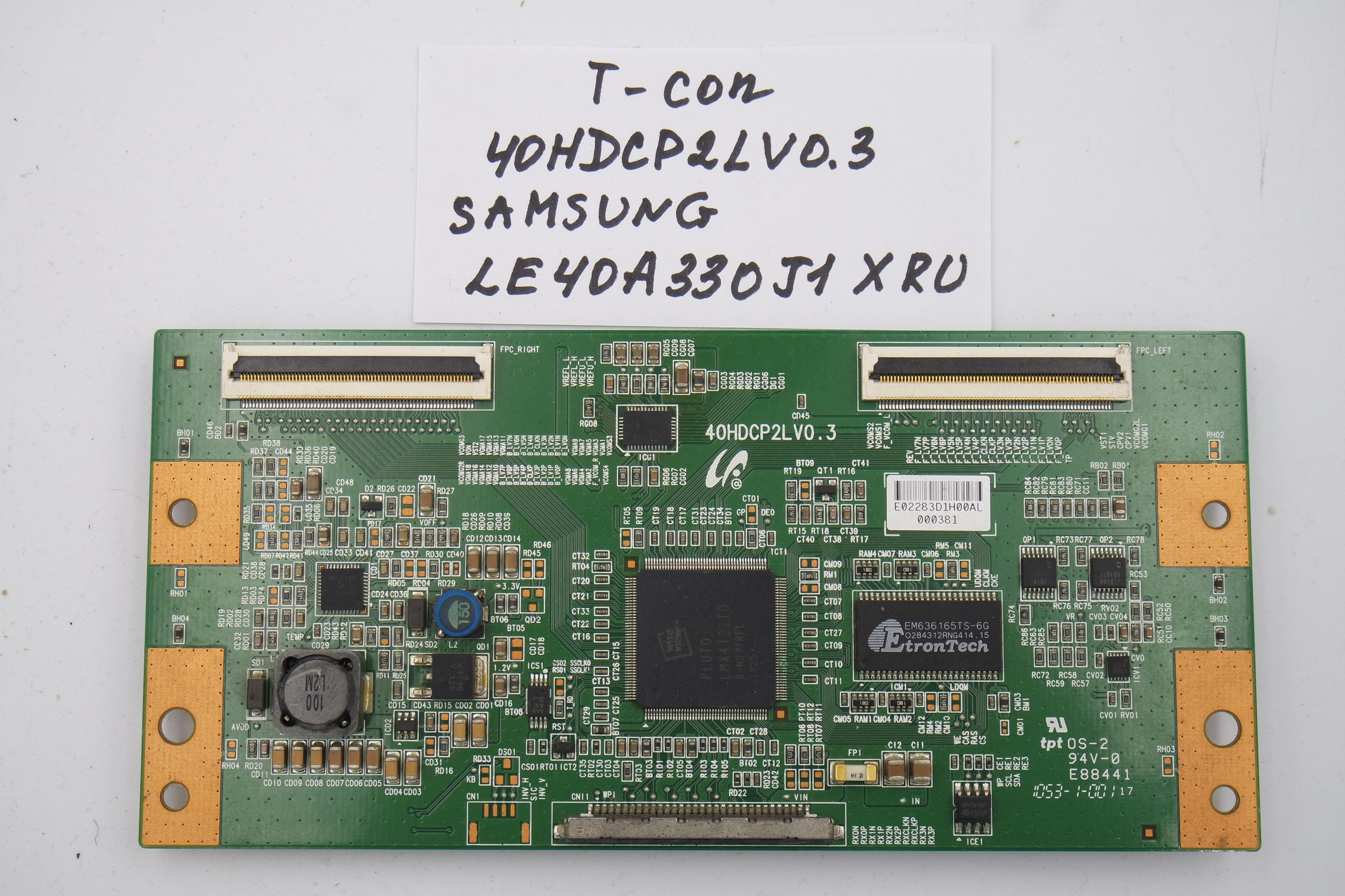 T-CON плата 40HDCP2LV0.3 Samsung LE40A330J1XRU фото 1