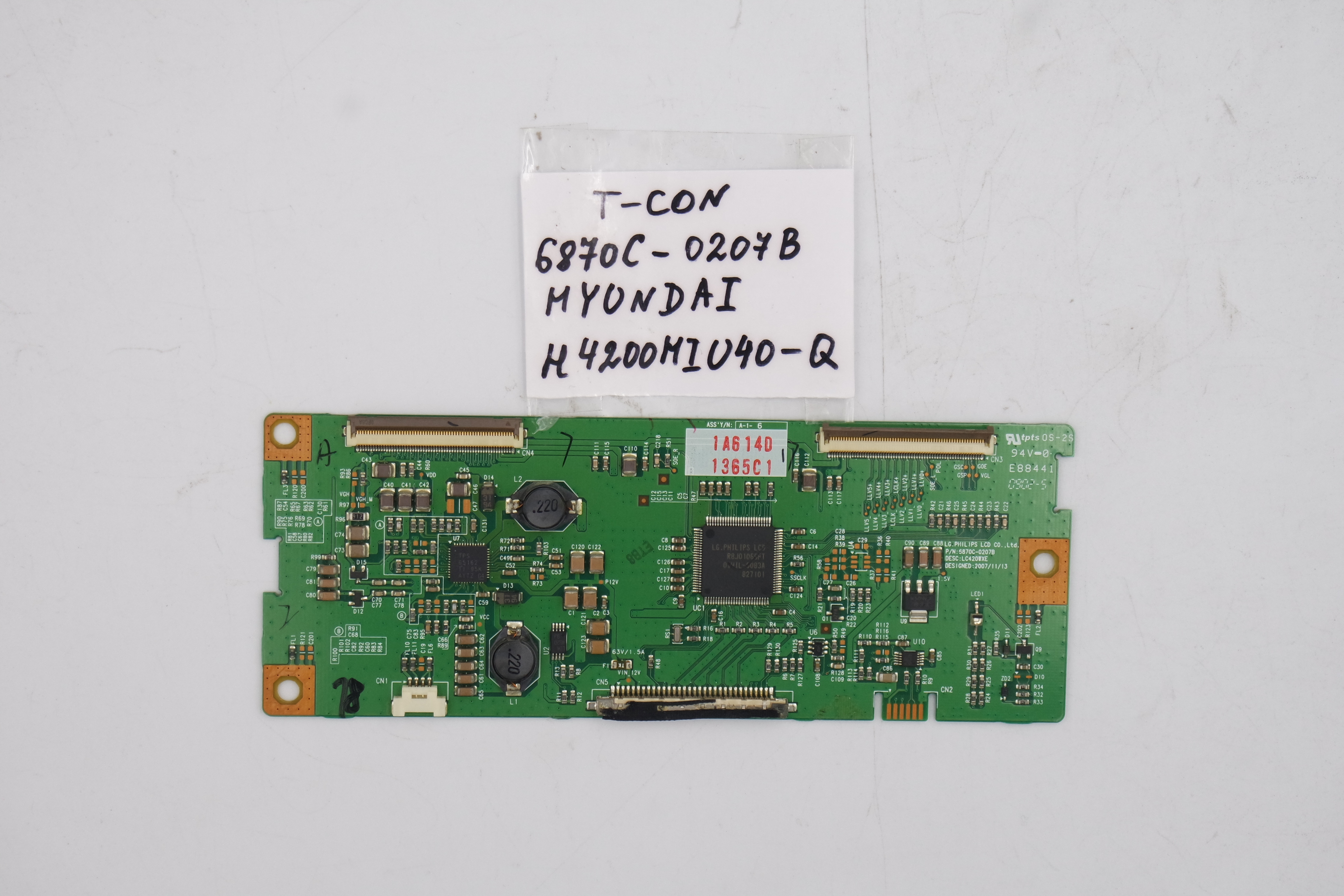T-CON плата 6870C-0207B Hyundai H4200HIU40-Q фото 1