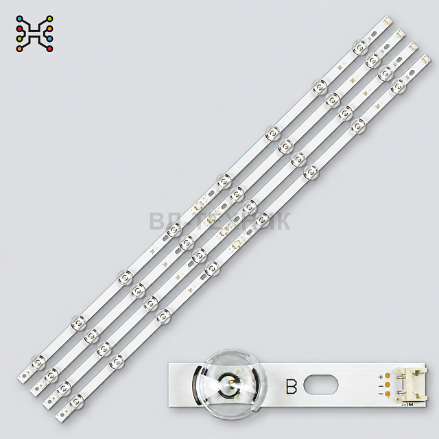 LED подсветка LG 42LB561V / 42LB580V / 42LB650V / 42LF580V / 42LY320C — 6916L-1709A/1710A, 8 планок