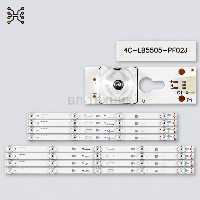 LED подсветка TCL U55P6006 D55A620U D55A810 Thomson 55UC6406 55UC6316 55UC6426 Toshiba 55U6700C TCL