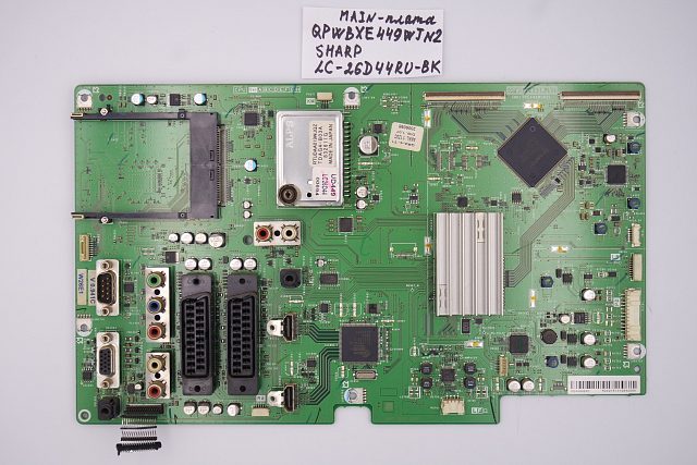(MAIN) Основная плата QPWBXE449WJN2 Sharp LC-26D44RU-BK