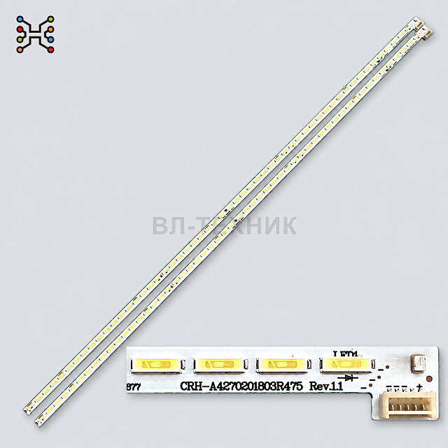 LED подсветка Skyworth 42E710U / 42E510E / 42E362W / 42S36, ShineOn 2D01007 / 2D01008 Rev.A