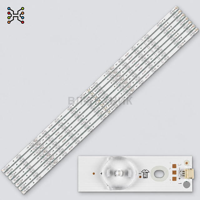LED подсветка Philips 55PUS6501 55PUS6401 55PUS6101 55PUS6201 55PUS6551 55PUS6561 55PUS6581 55PUS727