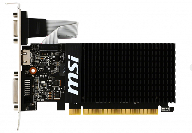 Видеокарта MSI GeForce GT 710 2GB (Бесшумная / LP)
