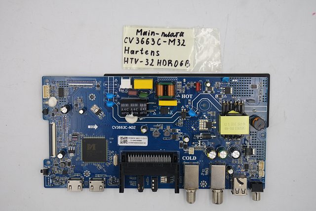 MAIN плата CV3663C-M32 Hartens HTV-32HDR06B