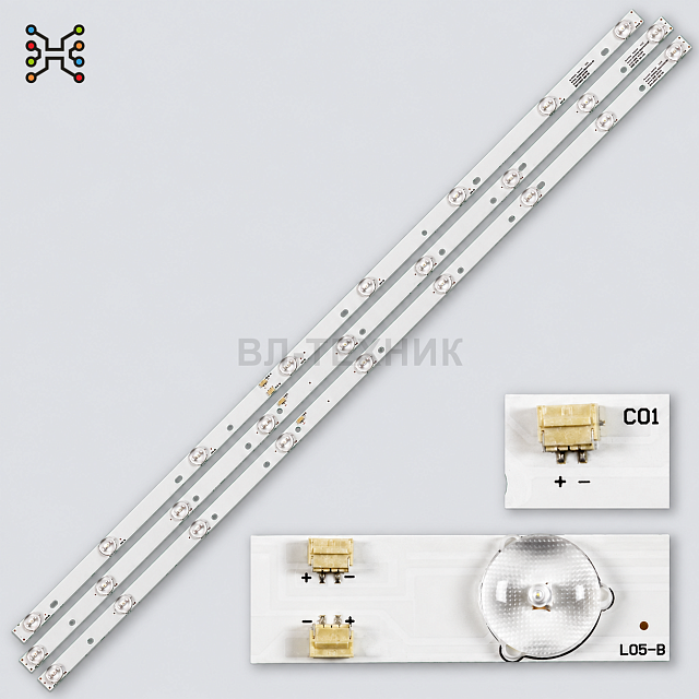 LED подсветка Akai AKTV432 / AKTV403 / AKTV401 / AKTV4021 / Erisson 43LED20T2 / Liberty LD-4328 / Sh