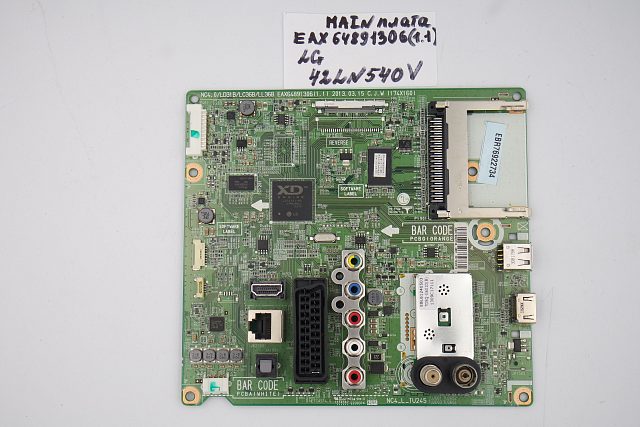 MAIN основная плата EAX64891306 (1.1) LG 42LN540V