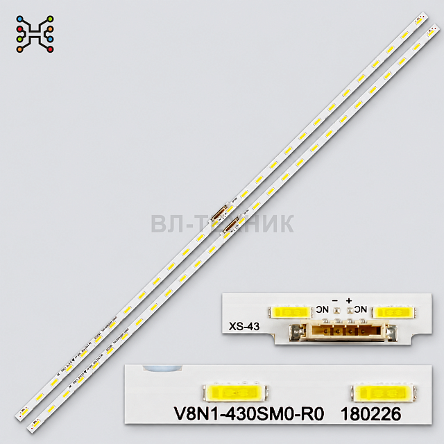 LED подсветка Samsung UE43NU7100U / UE43NU7120U / UE43NU7170U / UE43RU7100U, V8N1-430SM0-R0