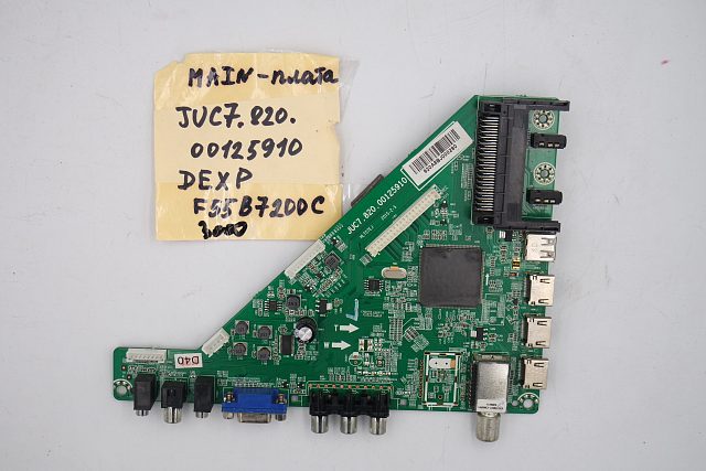 MAIN основная плата JUC7.820.00125910 Dexp F55B7200C