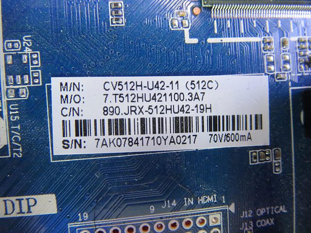 MAIN основная плата CV512H-U42 Galatec TVS-4201EL
