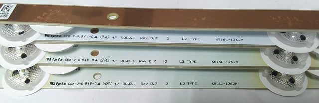 LED подсветка 47" ROW2.1 Rev 0.7 2 L2 TYPE 6916L-1262A. Б.У