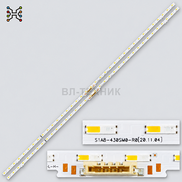 LED подсветка Samsung UE43AU7100 / UE43AU7170U / UE43AU8000 / UE43AU9000 / UE43BU8000 / UE43CU8000 /