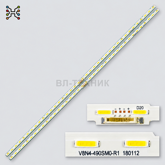 LED подсветка Samsung UE49NU7100 / UE49NU7170 / UE49NU7300 / UE49NU7450 / UE49NU7670 / UE49RU7300 /
