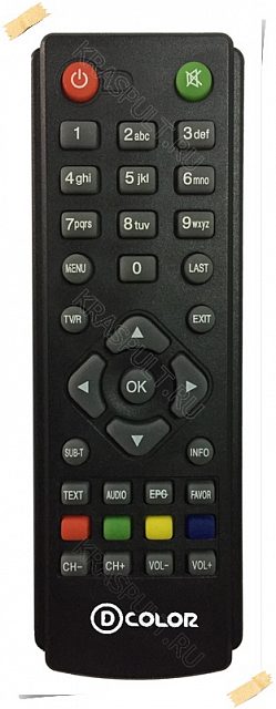 Пульт для ресивера D-Color DC1201HD mini