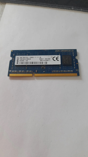 Оперативная память SODIMM Kingston 1Rx8 1600Mhz 4 gb