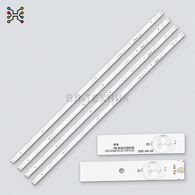 LED подсветка Akai AKTV400 / Axen AX039LD012-S2 / AX039LSV59-AM / BBK 40LEM-1010/FT2C / 40LEM-1010/T