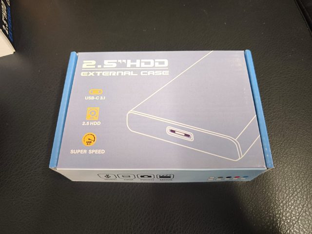 Бокс внешний для жесткого диска USB 3.1  Цвет Чёрный
